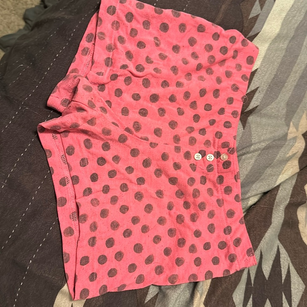 Polk a dot pajama booty shorts